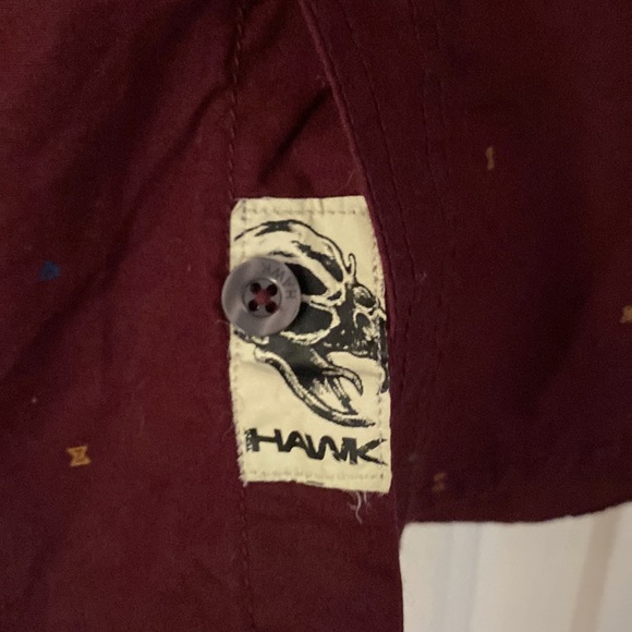 GUC Tony Hawk shirt size M burgundy - Picture 2 of 4